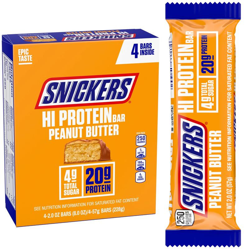 Snickers Barra de Proteina - 20G Protein (Caja de 4)