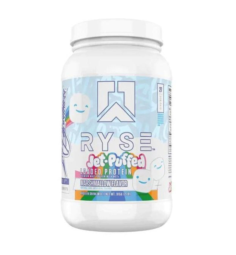 RYSE Up Loaded Protein: 25Gr de Proteina, Fibra prebiótica, 2Lbs/1Kg, Jet-Puffed.