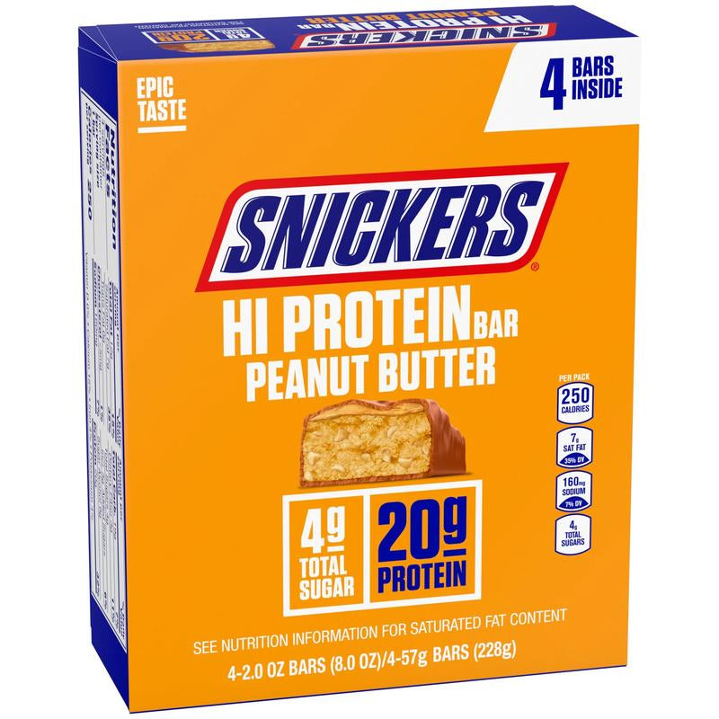 Snickers Barra de Proteina - 20G Protein (Caja de 4)