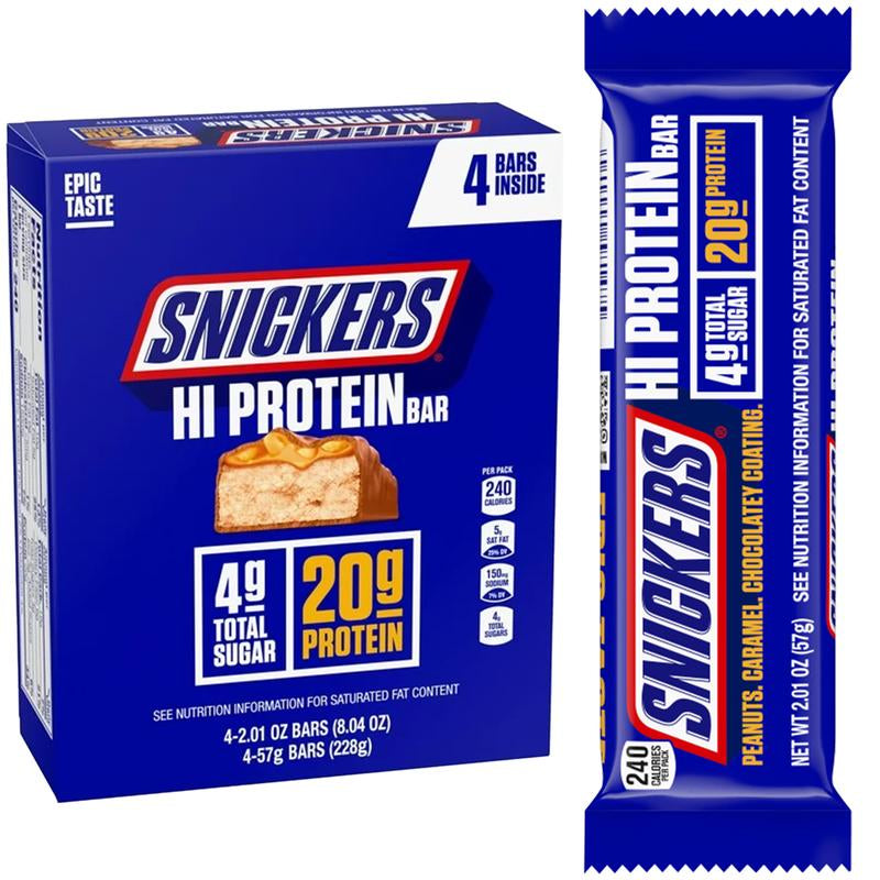 Snickers Barra de Proteina - 20G Protein (Caja de 4)