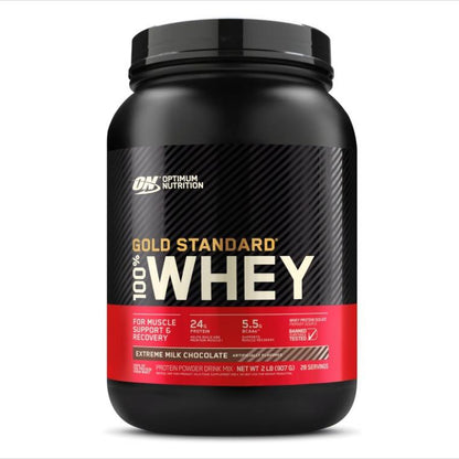 Optimum Nutrition Gold Standard 100% Whey Protein Powder 2Lbs/1Kg.