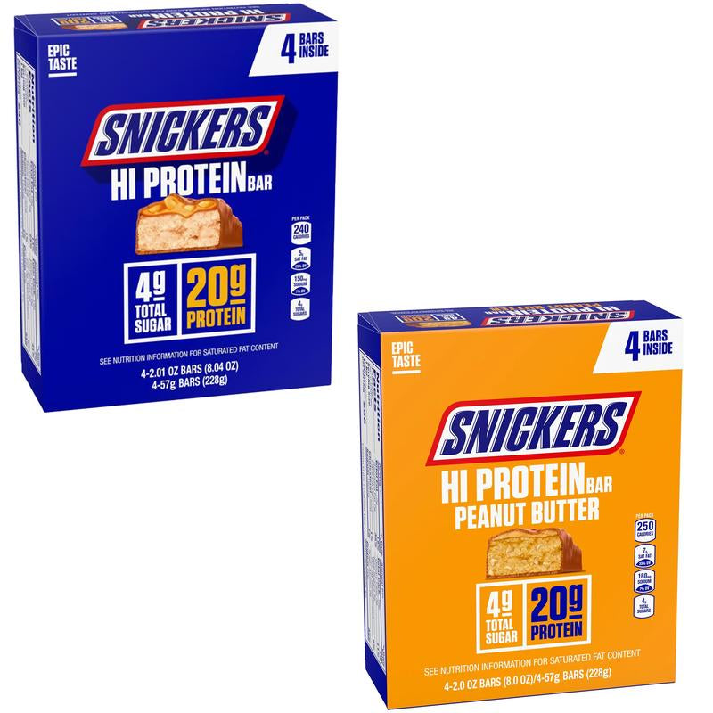 Snickers Barra de Proteina - 20G Protein (Caja de 4)