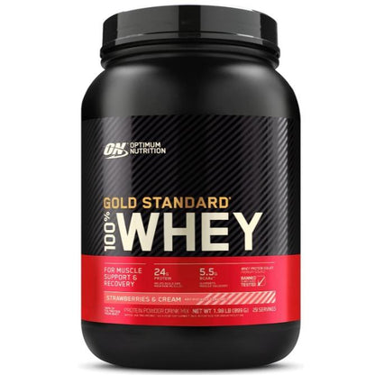 Optimum Nutrition Gold Standard 100% Whey Protein Powder 2Lbs/1Kg.